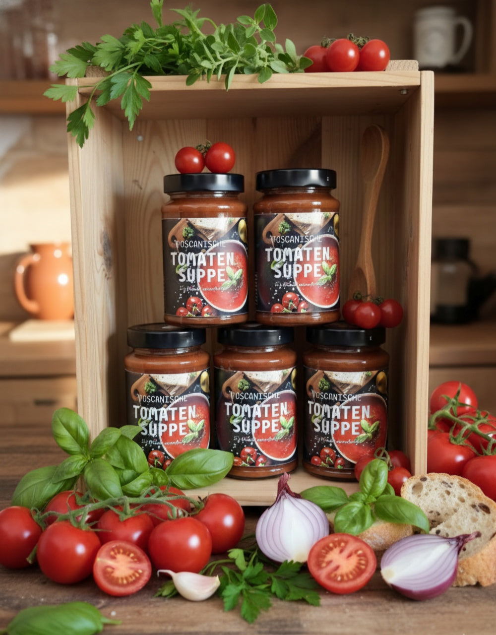 5 x Hausgemachte Toskanische Tomatensuppe zum Schnäppchenpreis