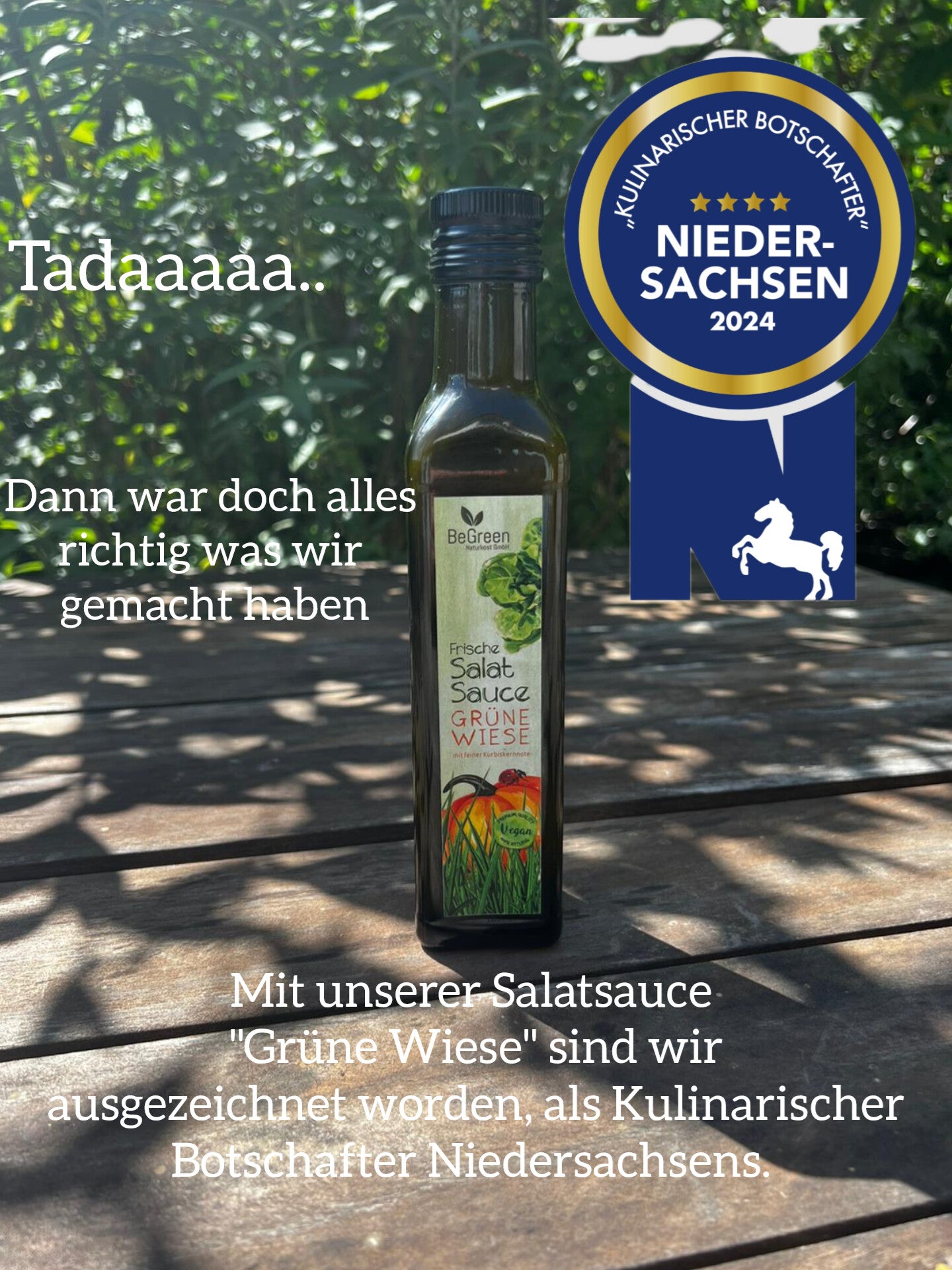 SALATSAUCE GRÜNE WIESE -(SALATDRESSING), unser Allrounder