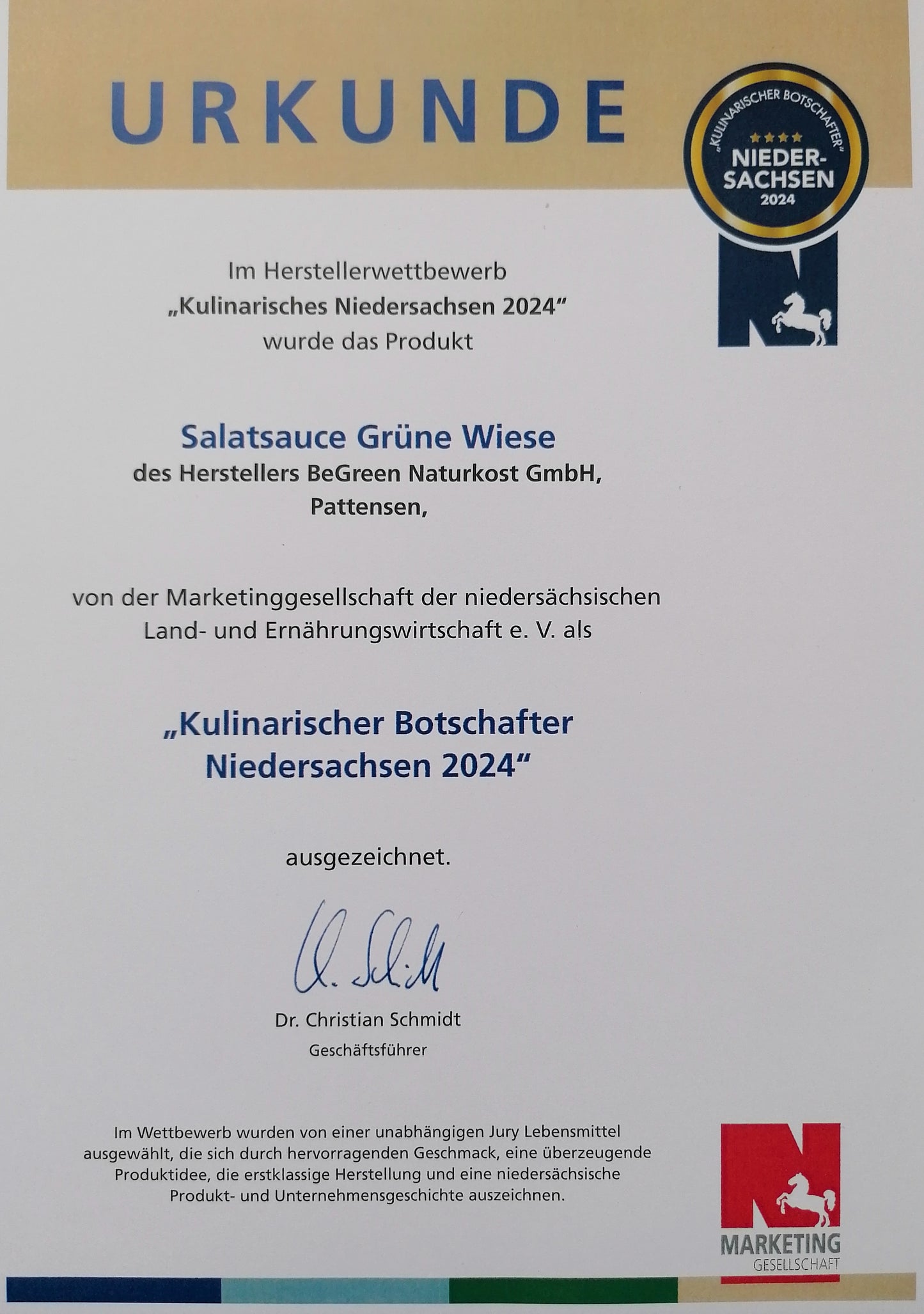 SALATSAUCE GRÜNE WIESE -(SALATDRESSING), unser Allrounder