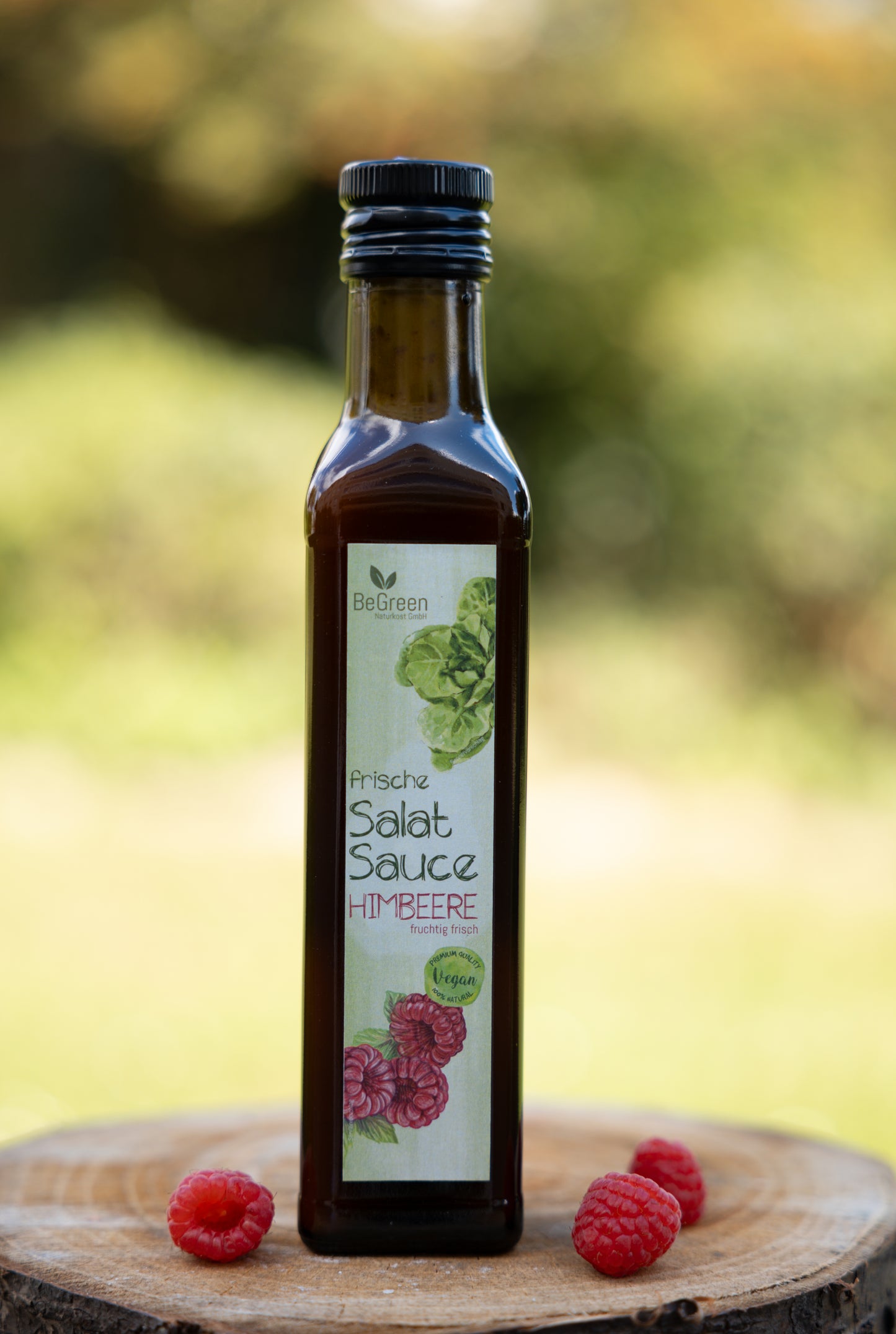 SALATSAUCE HIMBEERE - (SALATDRESSING). Aus frischen Feldfrüchten