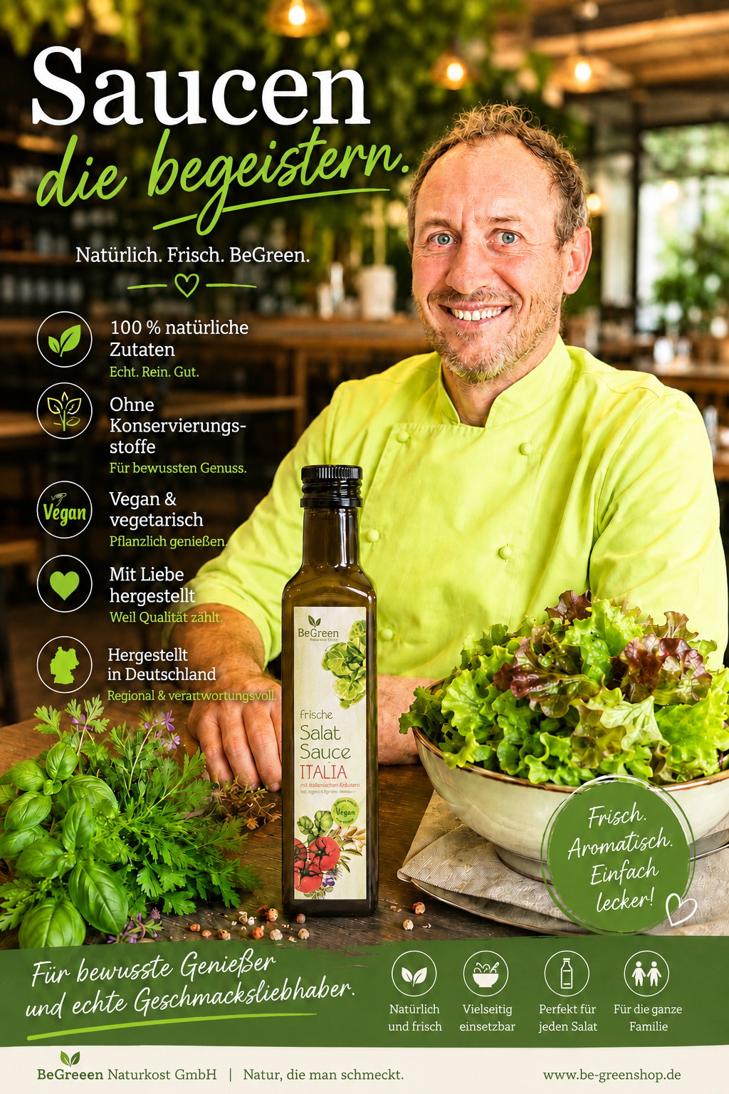 SALATSAUCE ITALIA - (SALATDRESSING) . Mit mediterranen Kräutern