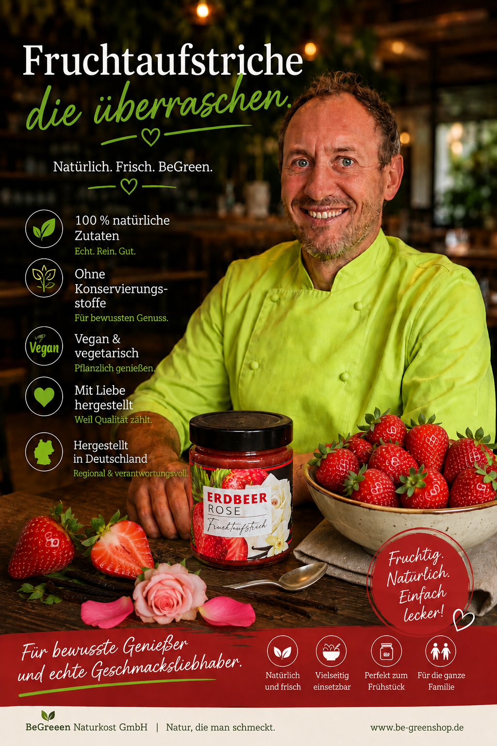 FRUCHTAUFSTRICH ERDBEER-ROSE