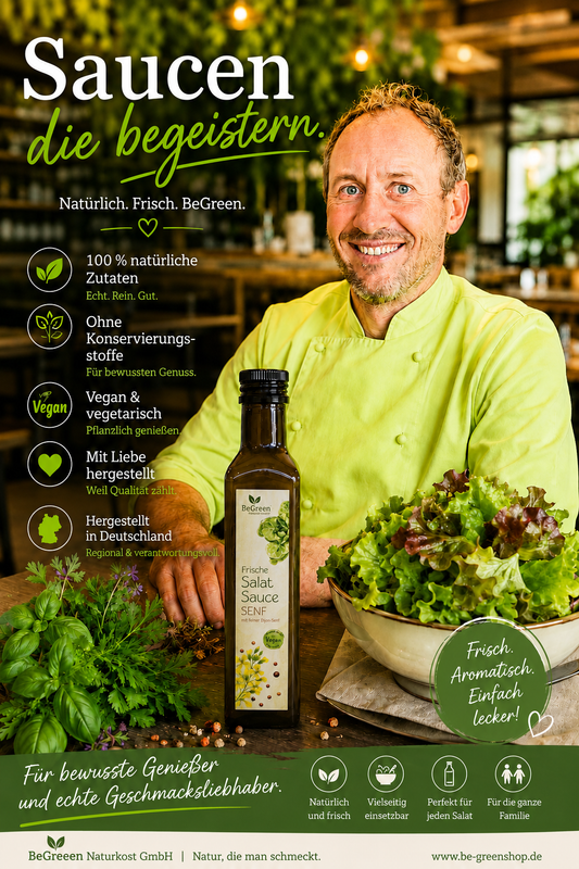 SALATSAUCE SENF - (SALATDRESSING). Mit französischem Dijonsenf abgeschmeckt
